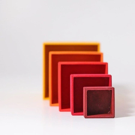 Pudełka, 5 szt., pomarańczowe, 0+, Grimm's