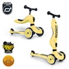 Zestaw SCOOTANDRIDE Highwaykick 1 2w1 Jeździk i hulajnoga 1-5 lat Lemon + Kask XXS Lemon