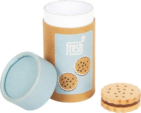 Zestaw drewnianych ciasteczek z czekoladą do zabawy w sklep kuchnie dla dzieci Fresh 12352