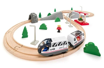 Ósemka - drewniana kolejka z mostem 45 elem.