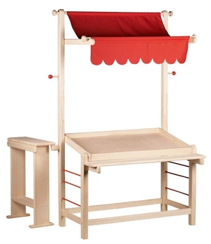 Stragan z czerwoną markizą, goki