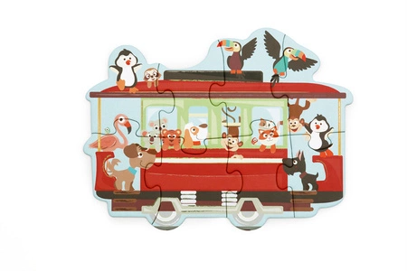 Scratch, 2 w 1 Puzzle podłogowe i pierwsze puzzle - Miasto 80 el.