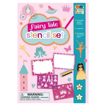 Szablony wróżki - zestaw z kredkami