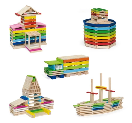 Viga Drewniane Klocki konstrukcyjne Budynki