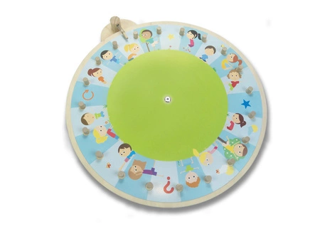 BS Toys, drewniana gra towarzyska Koło zadań XL (45 cm)