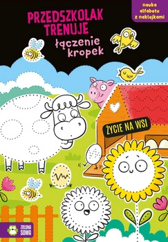 Życie na wsi. Przedszkolak trenuje łączenie kropek. Przedszkolak trenuje