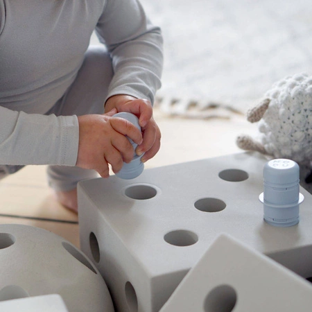 MODU Curiosity kit 4in1 - Kreatywne klocki rozwijające motorykę dużą, niebieski