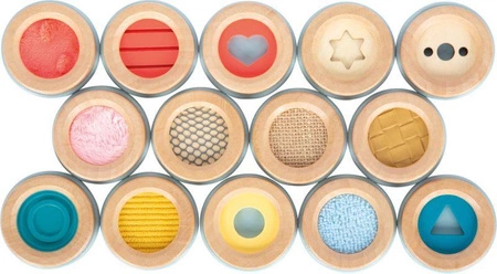 Memo dotykowe Sensory Small Foot 12467 drewniane gry pamięciowe