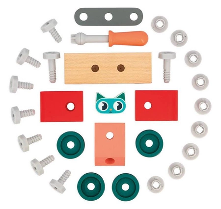 Janod Samochód do składania Kot Brico ‘Kids 2+