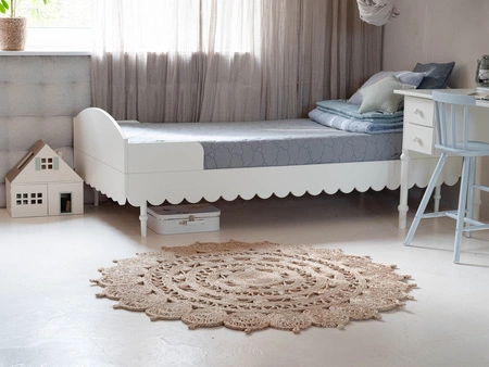 Babushka łóżko 90 x 200 cm biały - WoodLuck