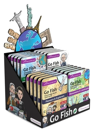 Podróżna gra karciana Kwartet The Purple Cow - Go Fish Zwierzęta