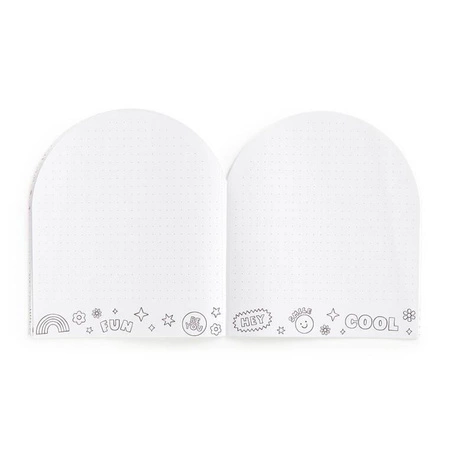 Mudpuppy Zestaw kreatywny z malowanką, wielokolorową kredką i naklejkami Tęczowy świat 6+