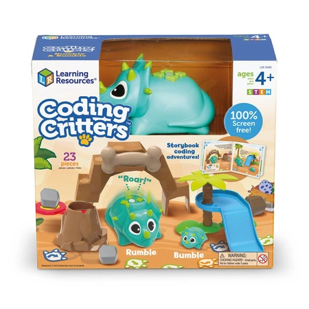 Coding Critters Rumble, Bumble, Robot do nauki programowania dla dzieci, Dinozaur