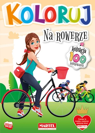 Na rowerze. Koloruj