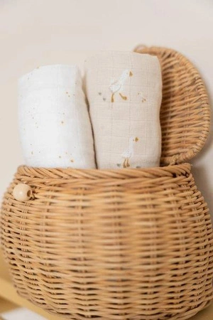 Little Dutch Chusteczki muślinowe 25x25 cm Blueberry Leaves & Sage