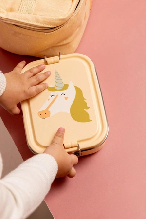 Mały stalowy lunch box - Jednorożec Trixie Baby