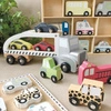 Drewniane puzzle pojazdy JABADABADO