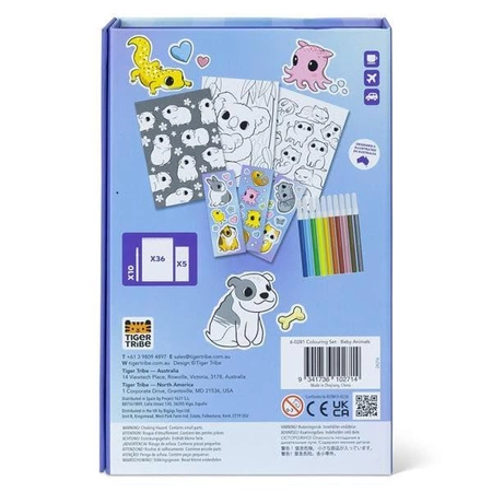 Tiger Tribe Zestaw Kolorowanek - Małe Zwierzątka