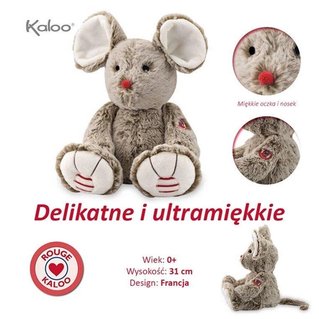 Kaloo Myszka piaskowy beż 31 cm kolekcja Rouge