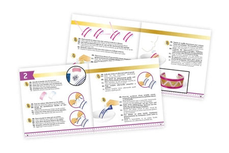 Zrób to sam - BROKATOWE BRANSOLETKI BE204