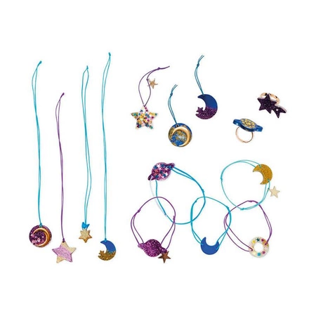 Zestaw kreatywny do tworzenia biżuterii z żywicy Galaktyka 8+, Janod