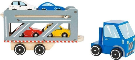 Metalowa zabawka samochód Transporter 8588-Small Foot, pojazdy dla dzieci