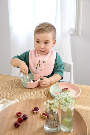 Lassig Zestaw śliniaków bawełnianych 5szt. 3m+ Happy Fruits Cherry