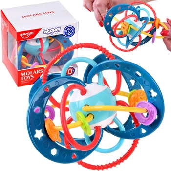 WOOPIE Zabawka Sensoryczna 2w1 Gryzak Grzechotka