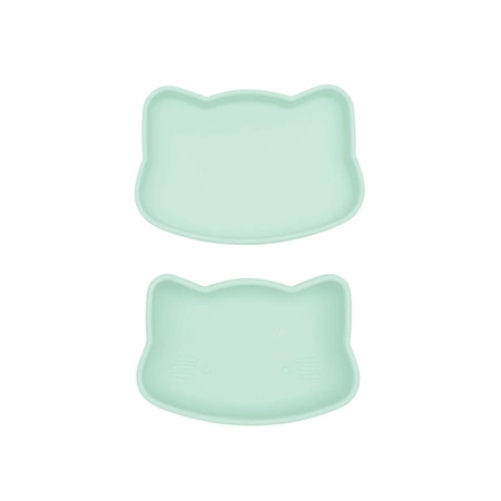 Zamykany silikonowy pojemnik Kotek We Might Be Tiny - Minty Green