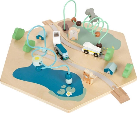 Drewniana kostka edukacyjna aktywizująca Pies i kot 12231-Small Foot, zabawki edukacyjne