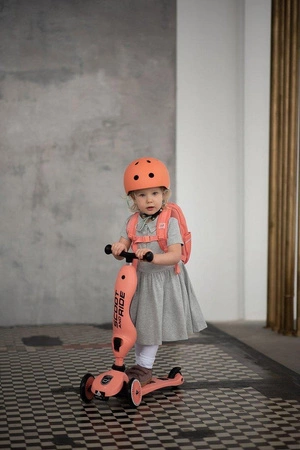 Zestaw Kask + SCOOTANDRIDE Highwaykick 1 2w1 Jeździk i hulajnoga 1-5 lat Lemon