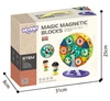 WOOPIE Klocki Magnetyczne Ruchoma Karuzela 2 Figurki 71 el.