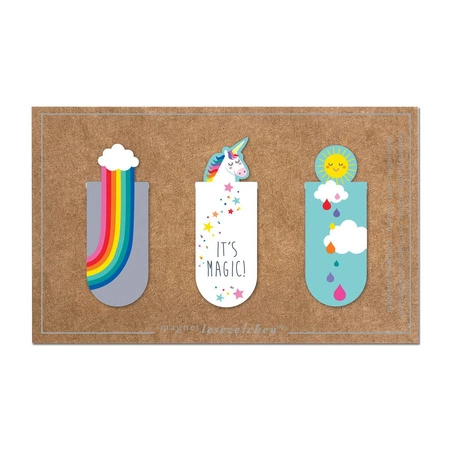 Zakładki magnetyczne - Jednorożec