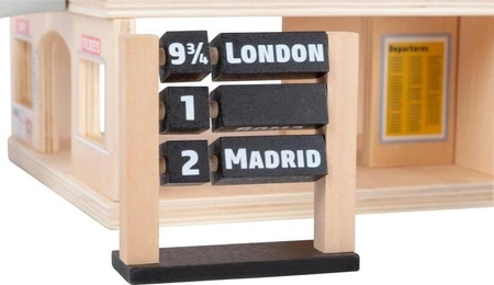 Zestaw do kolejki dla dzieci Dworzec z peronem wielka podróż Small Foot World