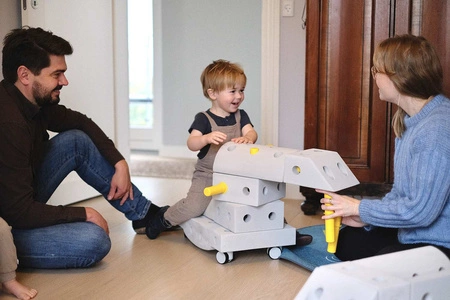 MODU - Half Ball Kit - piankowe półkule rozwijające motorykę dużą, żółte