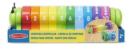 Drewniana gąsienica do nauki liczenia Melissa & Doug 19274 zabawki edukacyjne
