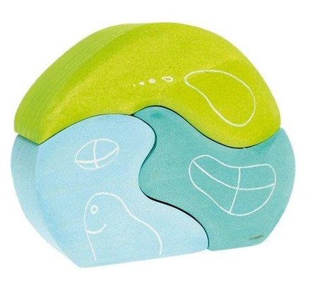 Kształt Domek Krasnoludków, niebieski, 1+, Grimm's