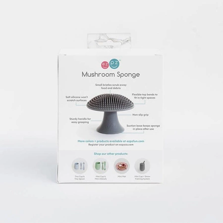 EZPZ Silikonowa myjka czyścik do naczyń bez bakterii szary