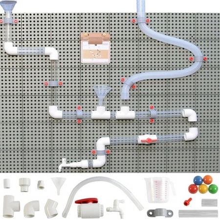 MASTERKIDZ Drewniana Wolnostojąca Tablica XXL Zewnętrzna + Zestaw Toru Wodnego