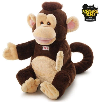 Pluszowa pacynka na rękę, przytulanka, Małpka Sing, 29967-Trudi, zabawa w teatrzyk