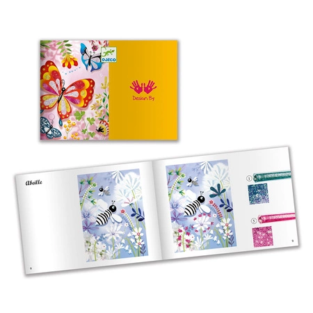 Zestaw artystyczny z brokatem MOTYLE DJ09503