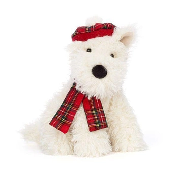 JellyCat - Terrier w Czapce i Szaliku 21 cm