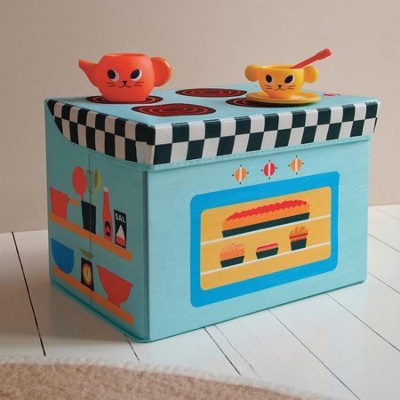 Materiałowe pudełko siedzisko KUCHENKA DD04486