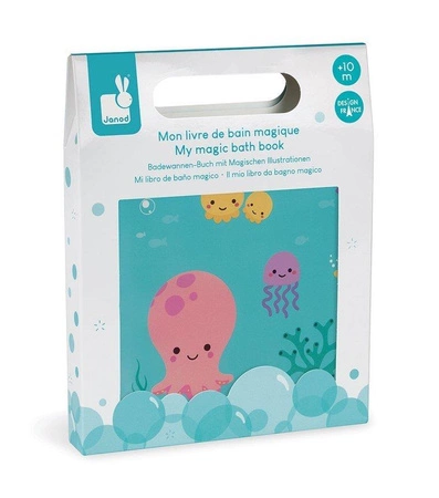 Magiczna książeczka do kąpieli Pod wodą 10 m+, Janod