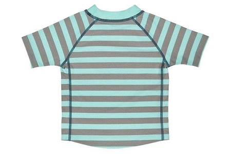 Lassig, Koszulka T-shirt do pływania Striped aqua, UV 50+