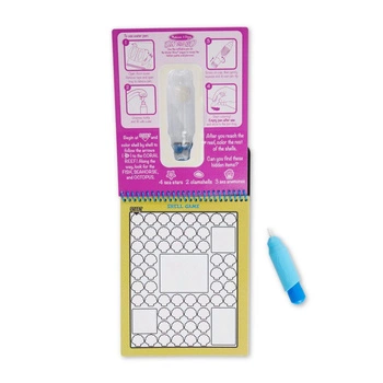 Wodna kolorowanka z labiryntami Water Wow Pod wodą 40179-Melissa & Doug, książeczki wielokrotnego użytku