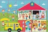 Puzzle w kartonowym domku Apli Kids - W szkole 3+