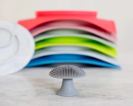 EZPZ Silikonowa myjka czyścik do naczyń bez bakterii szary