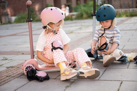 SCOOTANDRIDE Highwaykick 3S Hulajnoga z systemem sterowania 2w1 i kółkami LED składana 3+ Rose