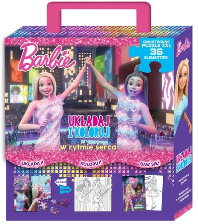 W rytmie serca. Układaj i koloruj. Barbie